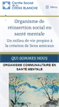 Mobile Screenshot of centresocialdelacroixblanche.org