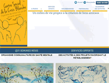 Tablet Screenshot of centresocialdelacroixblanche.org